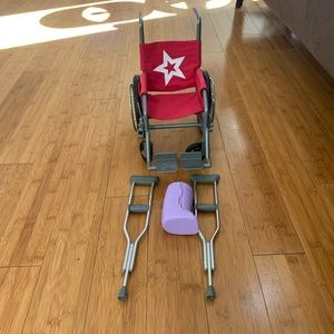 American Girl Wheelchair Set